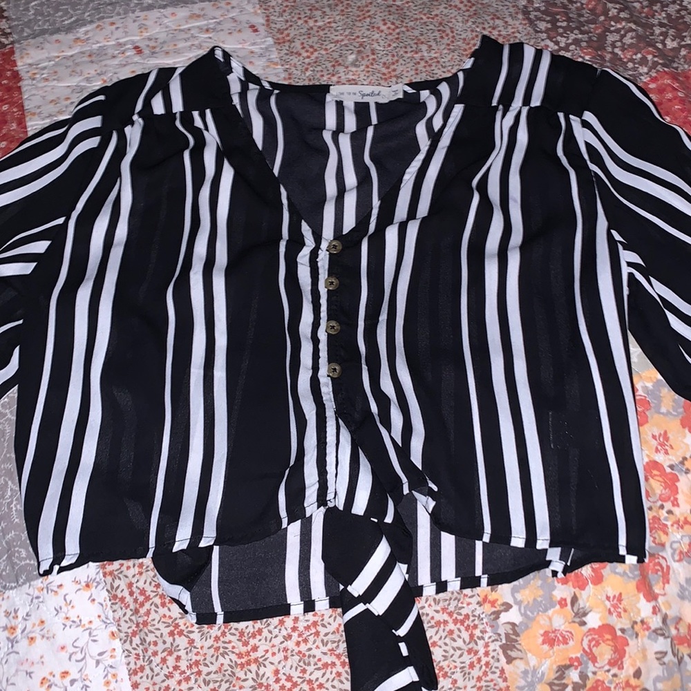 Black and white bra cover up
